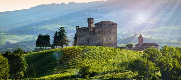 Wandern im Piemont - Hügellandschaft und Weinanbaugebiet