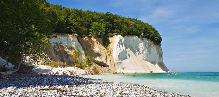Wandern auf der Insel Rügen - Ostesee, Kreidefelsen und Seebäder